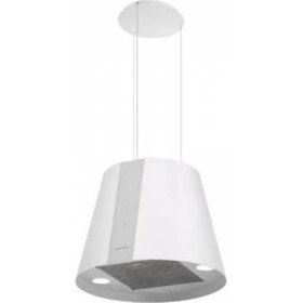 Resim Silverline 4386 Pure Plus Ada Tipi 60 cm Beyaz Davlumbaz 