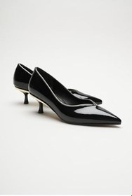 Resim Elera Siyah Rugan Stiletto, 36 