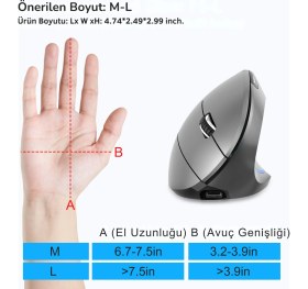 Resim HXSJ T22 Ergonomik Oyuncu Mouse 2400 Dpı 600 Mah Batarya 2 Modlu Bt + 2.4g 