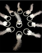 Resim Massaltay 10’lu Beyaz Nedime Bilekliği Seti – Kına ve Bekarlığa Veda Partileri İçin 