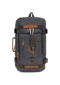 Resim Necati Çanta 15,6 Laptop Bölmeli Kanvas Kumaş Dağcı & Seyehat & Günlük Çok Gözlü Hem Sırt Hem Omuz & El Çantası Siyah-1612 Siyah 