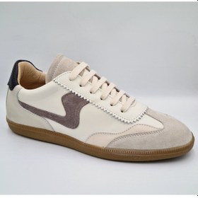 Resim Mammamia D25ka-7155 Kemik Crema Renk Hakiki Deri Kadın Günlük Casual Sneaker Kemik 