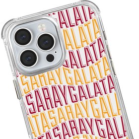Resim Galatasaray Bayrak Metin Şeffaf Telefon Kılıfı - iPhone 15 Pro Max 
