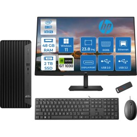 Resim Hp Pro Tower 400 G9 Intel Core I7 14700 48GB Ddr5 2tb SSD 23.8" Fhd Windows 11 Home Nvidia GT1030-4GB Masaüstü Bilgisayar 235V5M2ESGT1030H24 + Zetta USB Bellek 