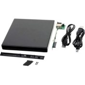 Resim USB Sata 12.7 mm DVD Rw Writer Kutusu External Harici Caddy Kutu 5115 