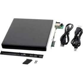 Resim USB Sata 12.7 mm DVD Rw Writer Kutusu External Harici Caddy Kutu 5115 