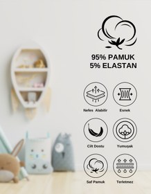 Resim ALYA UNDERWEAR Kız Çocuk Kalpli Dokuma Lastik Pamuklu Kumaş Slip Külot 5'li Paket ( 5 Adet Beyaz) 