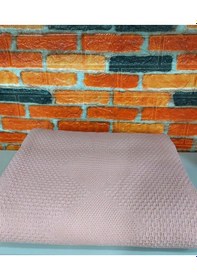 Resim Şaheser %100 Pamuk Çift Kişilik Pike 240x220 Tek Pike -pudra Pudra 