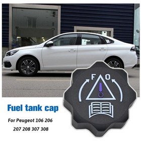 Resim Lasonstiges Peugeot 106 206 207 208 307 308 Araba Dış Styling Yağ Kapağı Yakıt Doldurma Kapı Kapağı Oto Aksesuarları İçin Tank Kapakları 