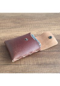 Resim Sumerian Leather Craft Deri Sigara Kılıfı Tarçın 2 