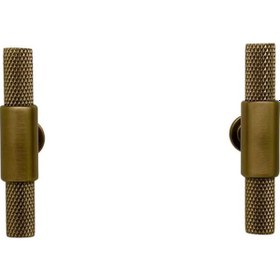 Resim Handles Kulp Mobilya Dolap Mutfak Çekmece Kulpu 158 Mat Antik Sarı Düğme 2 Adet 