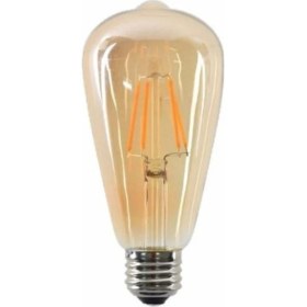 Resim Edison Rustik LED Ampül E27 Duy Armut Tipi ST64 Model 4W 