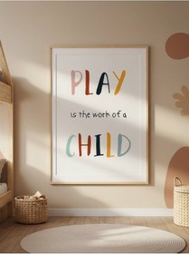 Resim Play Child Dijital Baskı Poster V2 Çerçevesiz 