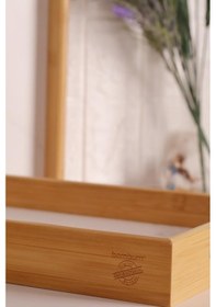 Resim Bambum Marbella - 2 Li Mermer Desenli Tepsi Beyaz Büyük Küçük Beyaz 