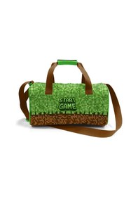 Resim Coral High Erkek Çocuk Spor Ve Seyahat Çantası - Yeşil Kahverengi Craft Desenli - 27523 Çok Renkli 