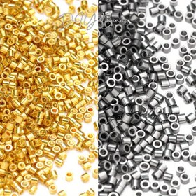Resim 1000 adet GERMEGLITY 2mm Metalik Kaya Stili Tohum Boncukları - Altın ve Gümüş Küçük Cam Boncuklar DIY Şanslar, Püsküller ve Boho Takı Yapımı için - Canlı Kontrast Renkleri El Sanatları ve Moda Aksesuarları, Takı Yapımı Malzemeleri için 