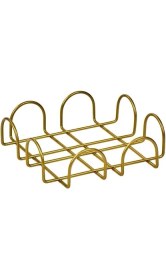 Resim Edora Home Gold Masa Üstü Metal Paslanmaz Dört Element Peçetelik, Lüks Sunum 
