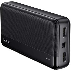 Resim Mcdodo MC-1370 20000 mAh Çift USB Çıkışlı 5V 2.1A LED Göstergeli Siyah Powerbank 
