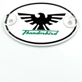 Resim Etiketçilere Özel Oval Thunderbird Cam Süsü Pleksi Vantuzlu Arma (552067336) 