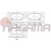 Resim Nagama-nbp-hy010 - Fren Balata On Ikazlı Hyundaı I30 Gd 1.6 G 