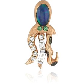 Resim Nerice Octopus Earring Small - Single - Rose Gold 