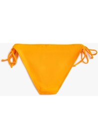 Resim Koton Brazilian Bikini Altı Basic Yanları Bağlama Detaylı Turuncu 4sak00143mm Turuncu 