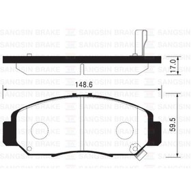 Resim SANGSIN ÖN FREN BALATA HONDA CIVIC 1.6L R16A2 VTEC sedan FD6 06-12 