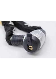 Resim Raptor Bisiklet Kilidi Zincir Kilit 6x90 Cm - 6 Mm Kalınlık Bisiklet Motosiklet Halat Kilit Siyah 