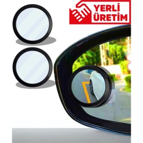 Resim Motaysan Kör Nokta Aynası Yuvarlak 2 Adet Gerçek Camdan Üretilmiştir Park Etme Aksesuarı 