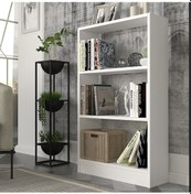 Resim Dekorister Cella 3 Raflı Kitaplık Beyaz 