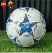 Resim Motion003 Profesyonel Yetiskinler Icin Faux Deri Yapimi Dikissiz Sicak Preslenmis Yuksek Esnek Asinmaya Dayanikli Patlamaz Ve Kaymaz Futbol Topu Mavi Beden 5 Mavi 