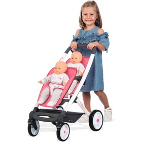 Resim Smoby Maxi-Cosi&Quinny Oyuncak İkiz Bebek Arabası - Pembe 253298 