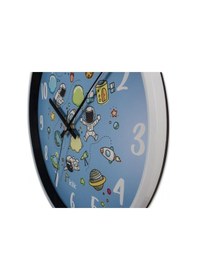 Resim Klik Slim Uzay Çocuk Duvar Saati Mavi 