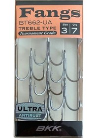 Resim Bkk Fangs-62 Ua Üçlü Olta İğnesi 7'li Paket No:3 
