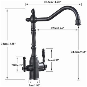 Resim Fkn Se Borulu Rose Altın Arıtmalı Eviye Bataryası 