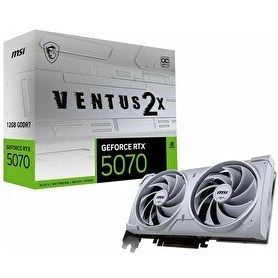 Resim MSI Ventus 2X White GeForce RTX 5070 OC 12GB GDDR7 192 Bit HDMI/DP Ekran Kartı 