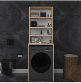 Resim Banyo Dolabı Bd-04 Sonoma Sonomo Meşe 