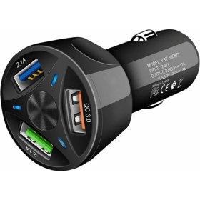 Resim Herşey Fırsat Oto 3 USB Qualcomm Quick Qc 3.0 7A Hızlı Araç Şarj Aleti Cihazı 