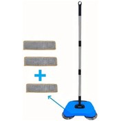 Resim Xuweiwei 3ü1 El Süpürgesi Mavi 3 Bez Tüm Zeminler Evcil Hayvan Tüyü Toz Temizlik 