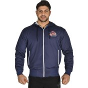 Resim Erkek Kapşonlu Fermuarlı Fitness, Koşu Eşofman Üstü 