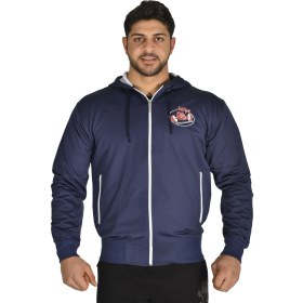 Resim Erkek Kapşonlu Fermuarlı Fitness, Koşu Eşofman Üstü 