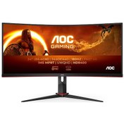 Resim AOC 34 inc CU34G2XP\u002FBK 1ms 180Hz FreeSync Premium WQHD VA Curved Gaming Monitör 