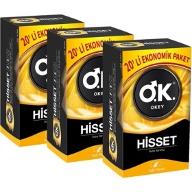 Resim Okey Prezervatif Hisset 20 Li X 3 Adet (60 Lı) 