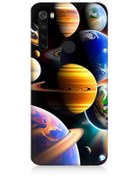 Resim Xiaomi Redmi Note 8 Uyumlu Silikon Kılıf Uzaydaki Gezegenler 