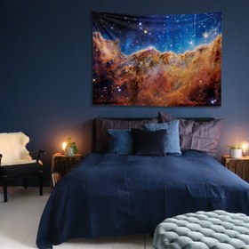 Resim James Webb Kozmik Uçurum Duvar Örtüsü - 160 cm x 220 cm 