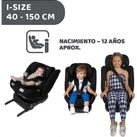 Resim Crazy Shops Chicco Unico Evo I-Sıze Siyah Otomobil Koltuğu Konforlu Kullanım 