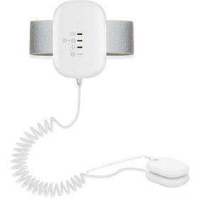 Resim Wezone İkinci Nesil Kablolu Bebek Islaklık Alarmı, 3 Alarm Modu Ses/titreşim/ses+titreşim , Manyetik Tutma, Beyaz, Dahili Li-pol Batarya 