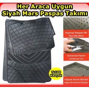 Resim NKT GROUP 3d Havuzlu Paspas Siyah 5 Parça Üniversal Ayak Dayamalı Paspas 