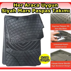 Resim NKT GROUP 3d Havuzlu Paspas Siyah 5 Parça Üniversal Ayak Dayamalı Paspas 