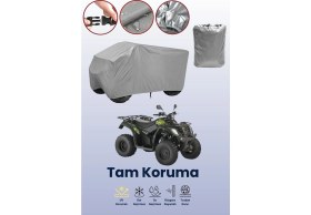 Resim Dokaca Gri Kymco Mxu 300 Atv Brandası, Atv Koruyucu Örtüsü 